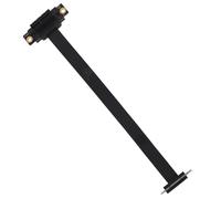 Alide Câble PCI-e 3.0 Riser, adaptateur PCI 3.0 X1 vers X1 M vers F avec câble de 20 cm, contact plaqué or pour banc de test de minage de carte graphique GPU