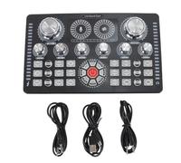 Alide Carte son Q7 Live, alimentation fantôme 48 V, réduction du bruit à 3 vitesses pour diffusion en direct, podcasts, voix off, chant, PC et smartphone
