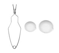 Alide Ensemble de petits pots de fusion en céramique, pour la fonte et l'affinage de bijoux en or, argent, cuivre, métal, remplacement de bol, tasse
