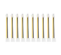 Alide Lot de 10 câbles d'extension d'alimentation pour processeur PC, adaptateur P4 ATX vers LP4, Molex mâle 4 broches vers carte mère ATX 4 broches femelle