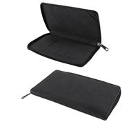 Alide Portefeuille de Voyage en Cuir synthétique avec Blocage RFID pour Passeport, Billets, Cartes d'identité et Cartes de crédit (Noir)