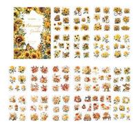 Alideco Diewuzhaoyang Lot de 20 feuilles d'autocollants vintage pour scrapbooking Motif jardins fleuris