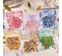 Alideco Lot de 120 autocollants vintage pour scrapbooking Motif plantes et fleurs (chunyumuye)