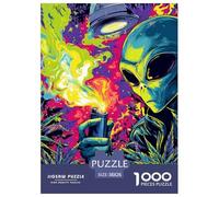 Alien 1000 Pièces Puzzle Jeu Éducatif Créatif Jigsaw Puzzles Jeu De Défi Unique pour Adultes Et Enfants 38x26cm/1000pcs