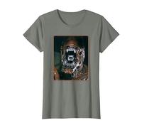 Alien 45th Anniversary AVP: Alien vs. Predator Xenomorph T-Shirt, Femme, Vert Kaki chiné, M