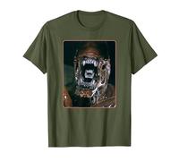 Alien 45th Anniversary AVP: Alien vs. Predator Xenomorph T-Shirt, Homme, Olive, L