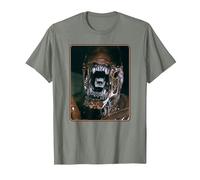 Alien 45th Anniversary AVP: Alien vs. Predator Xenomorph T-Shirt, Homme, Vert Kaki chiné, 3XL