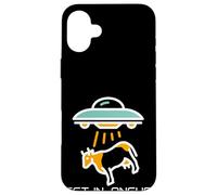 Alien Abduction Cattle Angus Beef We're Having Hamburgers Coque pour iPhone 16 Plus