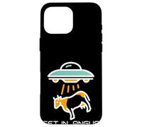 Alien Abduction Cattle Angus Beef We're Having Hamburgers Coque pour iPhone 16 Pro Max