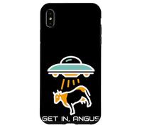 Alien Abduction Cattle Angus Beef We're Having Hamburgers Coque pour iPhone XS Max