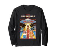 Alien Abduction Club UFO Retro Vintage Funny Adult Humor Manche Longue