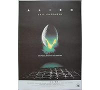 Alien Affiche Cinéma ROULEE (Petit Format 40x53 cm) Retirage 1990 Ridley Scott