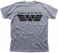 Alien Aliens Inspired Prometheus Weyland Heather T-Shirt Tees Shirt for Men Grey XL
