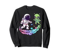 Alien and Astronaut Lunar Moon Kid Sweatshirt