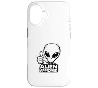 Alien approuvé Thumbs Up Funny Alien UFO Coque pour iPhone 16