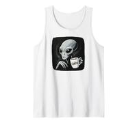 Alien Area 51 Extraterrestrial Coffee Lover UFO Party Débardeur