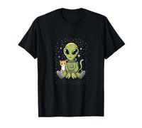 Alien Astronaut Cat Cosmic Galaxy Space Kitten T-Shirt