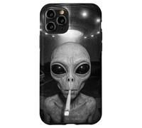 Alien at Your Door Sonnette drôle OVNI Art de la Vie Spatiale Coque pour iPhone 11 Pro
