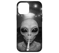 Alien at Your Door Sonnette drôle OVNI Art de la Vie Spatiale Coque pour iPhone 12 Mini