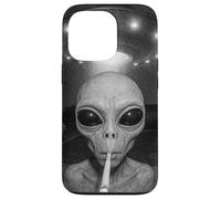 Alien at Your Door Sonnette drôle OVNI Art de la Vie Spatiale Coque pour iPhone 13 Pro