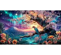 Alien-avec-planètes-Fond Puzzle de 1000 pièces Jeux éducatifs Classiques Décoration pour Adultes 38x52cm/1000pcs