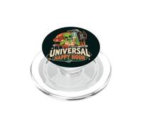Alien Beer Funny UFO Retro Sci FI Boire Humour PopSockets PopGrip pour MagSafe