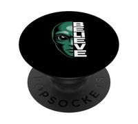 Alien Believe Signe Un ovni Amusant pour Funny Alien Believe PopSockets PopGrip Adhésif