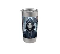 Alien blanc Gobelet isotherme en acier inoxydable double paroi