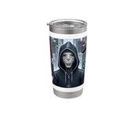 Alien blanc Gobelet isotherme en acier inoxydable double paroi