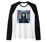 Alien blanc Manche Raglan
