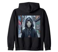Alien blanc Sweat à Capuche