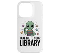 Alien Book Lover, emmène-Moi dans ta bibliothèque, Lecture de Science-Fiction Coque pour iPhone 14 Pro