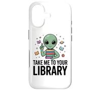 Alien Book Lover, emmène-Moi dans ta bibliothèque, Lecture de Science-Fiction Coque pour iPhone 17