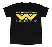 Alien Building Better Worlds T-Shirt, Adultes, S-5XL, Schwarz, Merce Ufficialee