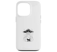 Alien Cat Abduction OVNI - Motif Chat enlevé drôle Coque pour iPhone 13 Pro