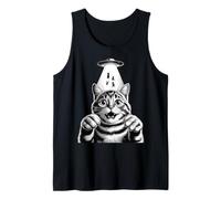 Alien Cat Selfie UFO Gifts Men Women Graphic Tees Funny Cat Débardeur
