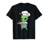 Alien Chef Cuisson Cookies Cute Space Baker T-Shirt