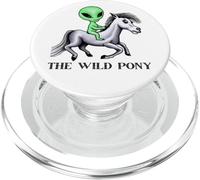Alien chevauchant Un Cheval Wild Pony Green Alien PopSockets PopGrip pour MagSafe