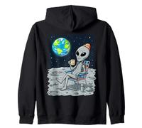 Alien Coffee Lunar Views Home Sweet Home Space Art Hommes Garçons Sweat à Capuche