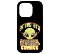 Alien Comic Book Collector Lecteur de Roman Graphique Coque pour iPhone 15 Pro