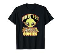 Alien Comic Book Collector Lecteur de Roman Graphique T-Shirt