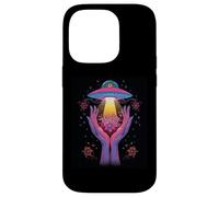 Alien Contact Floral Cosmique Vie Invisible Mystère Céleste Coque pour iPhone 14 Pro