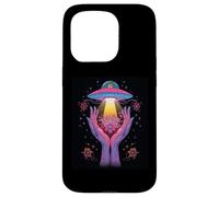 Alien Contact Floral Cosmique Vie Invisible Mystère Céleste Coque pour iPhone 15 Pro