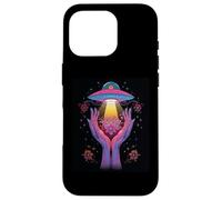Alien Contact Floral Cosmique Vie Invisible Mystère Céleste Coque pour iPhone 16 Pro