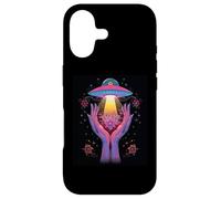 Alien Contact Floral Cosmique Vie Invisible Mystère Céleste Coque pour iPhone 17