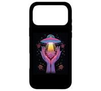 Alien Contact Floral Cosmique Vie Invisible Mystère Céleste Coque pour iPhone 17 Pro Max