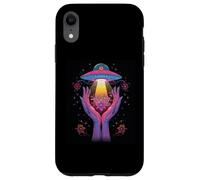 Alien Contact Floral Cosmique Vie Invisible Mystère Céleste Coque pour iPhone XR