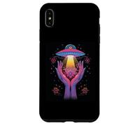 Alien Contact Floral Cosmique Vie Invisible Mystère Céleste Coque pour iPhone XS Max