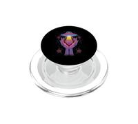 Alien Contact Floral Cosmique Vie Invisible Mystère Céleste PopSockets PopGrip pour MagSafe
