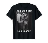 Alien Creature Sitting Toilet Smartphone Numb Legs Soul Gone T-Shirt